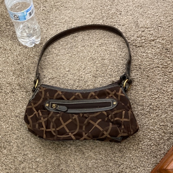 Merona Handbags - Merona Brown and Tan Patterned Shoulder Bag